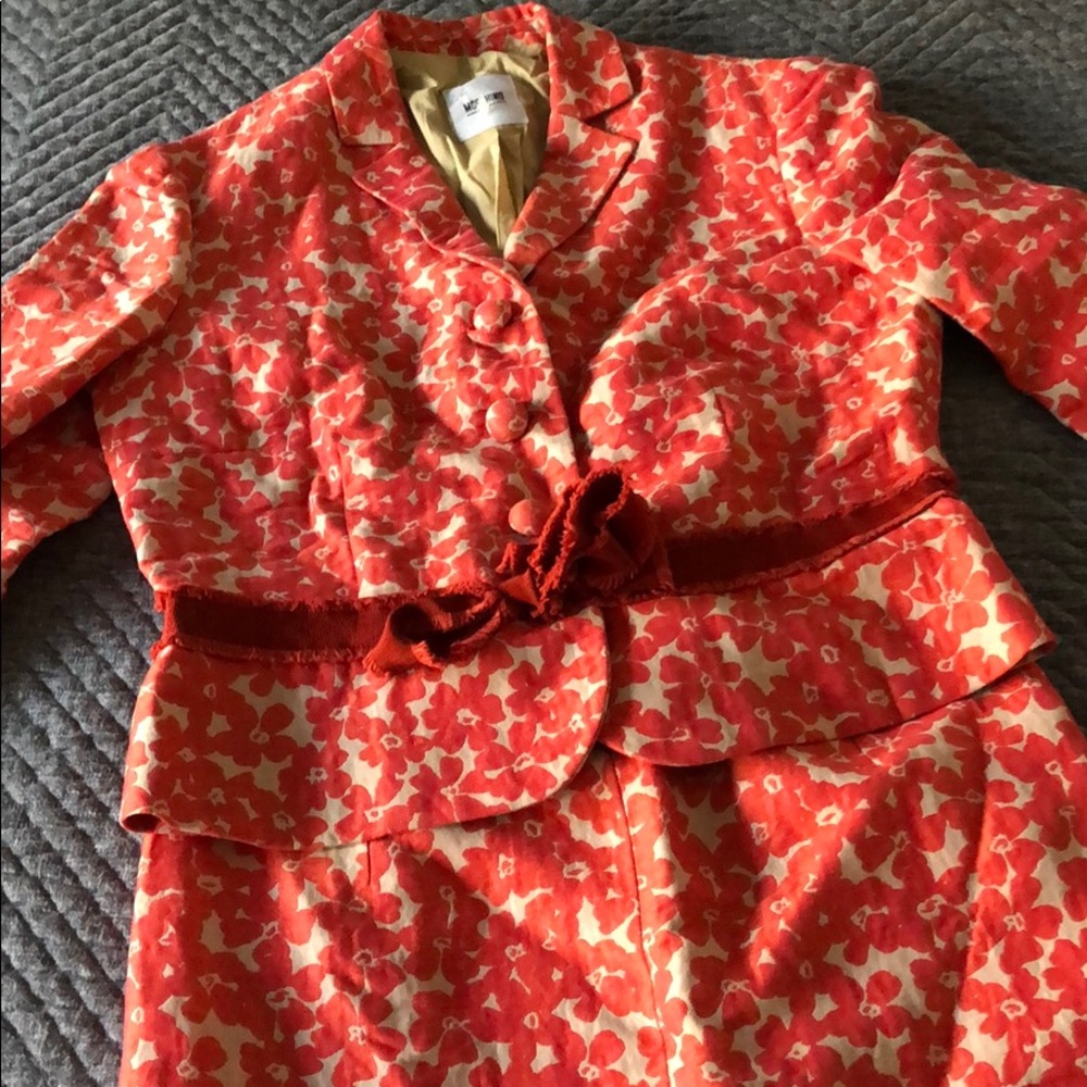 Moschino Cheap and Chic 2pc Printed Skirt Suit